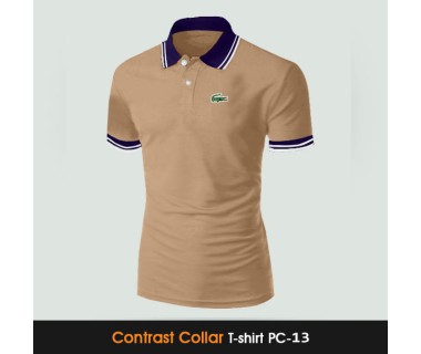 Contrast Collar T-shirt PC-13